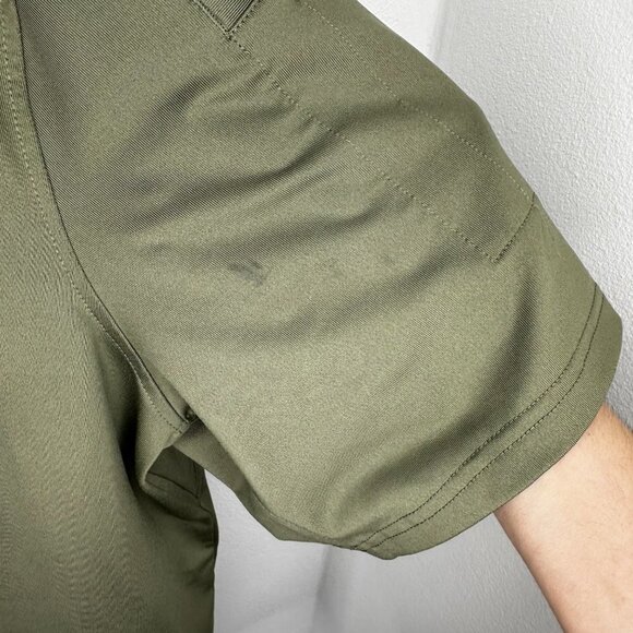 Duluth Trading Men's Knuckledown Green Short Sleeve Polo with Pocket Size 2XL - Picture 3 of 7